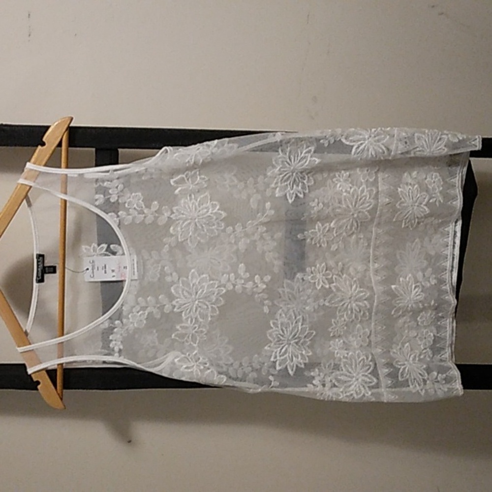 Womens Conrad C Collection Sheer Tank NWT